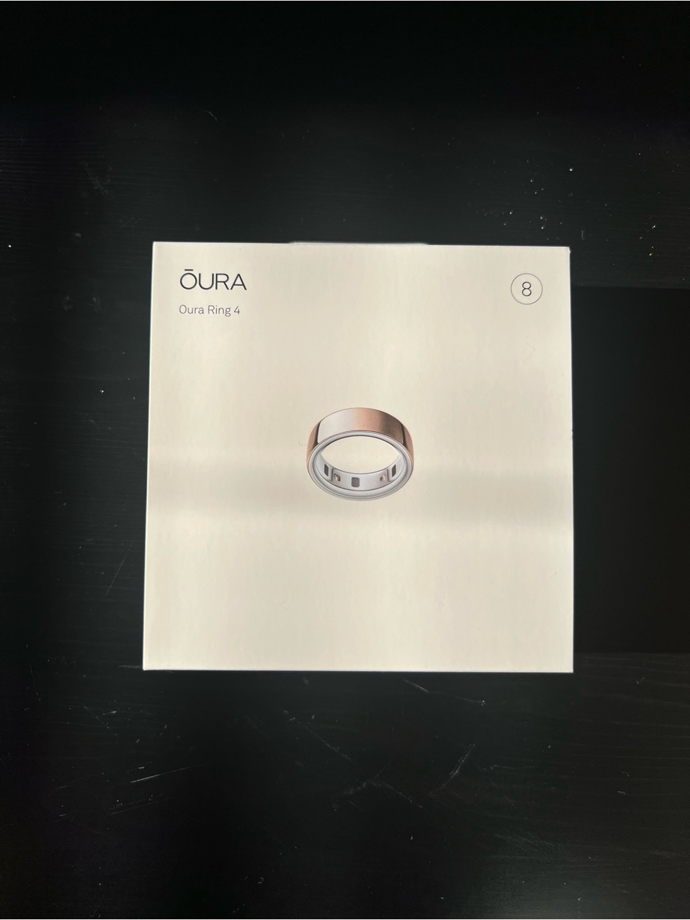 Oura Ring 4 Rose Gold Women’s Smart Ring (Size 8)